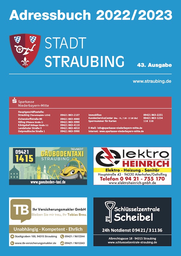 Adressbuch Straubing